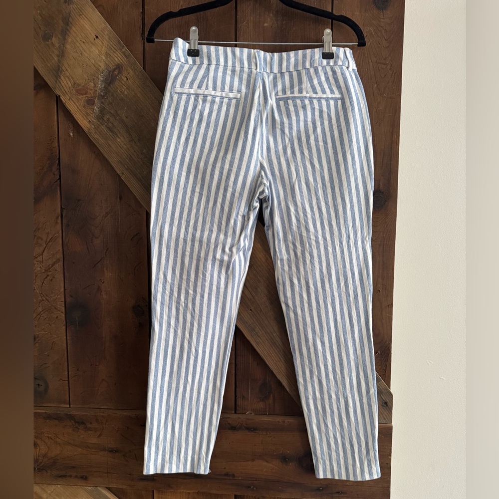 Old Navy Women's Striped Pixie Pants - Blue and White - Picture 2 of 3